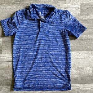 All in Motion Blue Striped Kids Polo Shirt